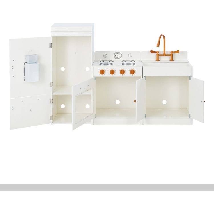 Little Chef Paris Complete Kitchen Playset - White/Rose Gold