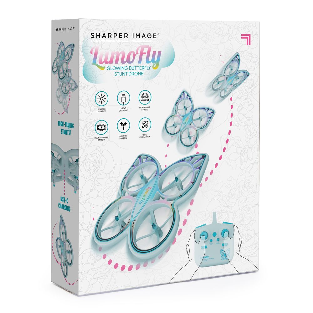 Lumofly Glowing Butterfly Stunt Drone