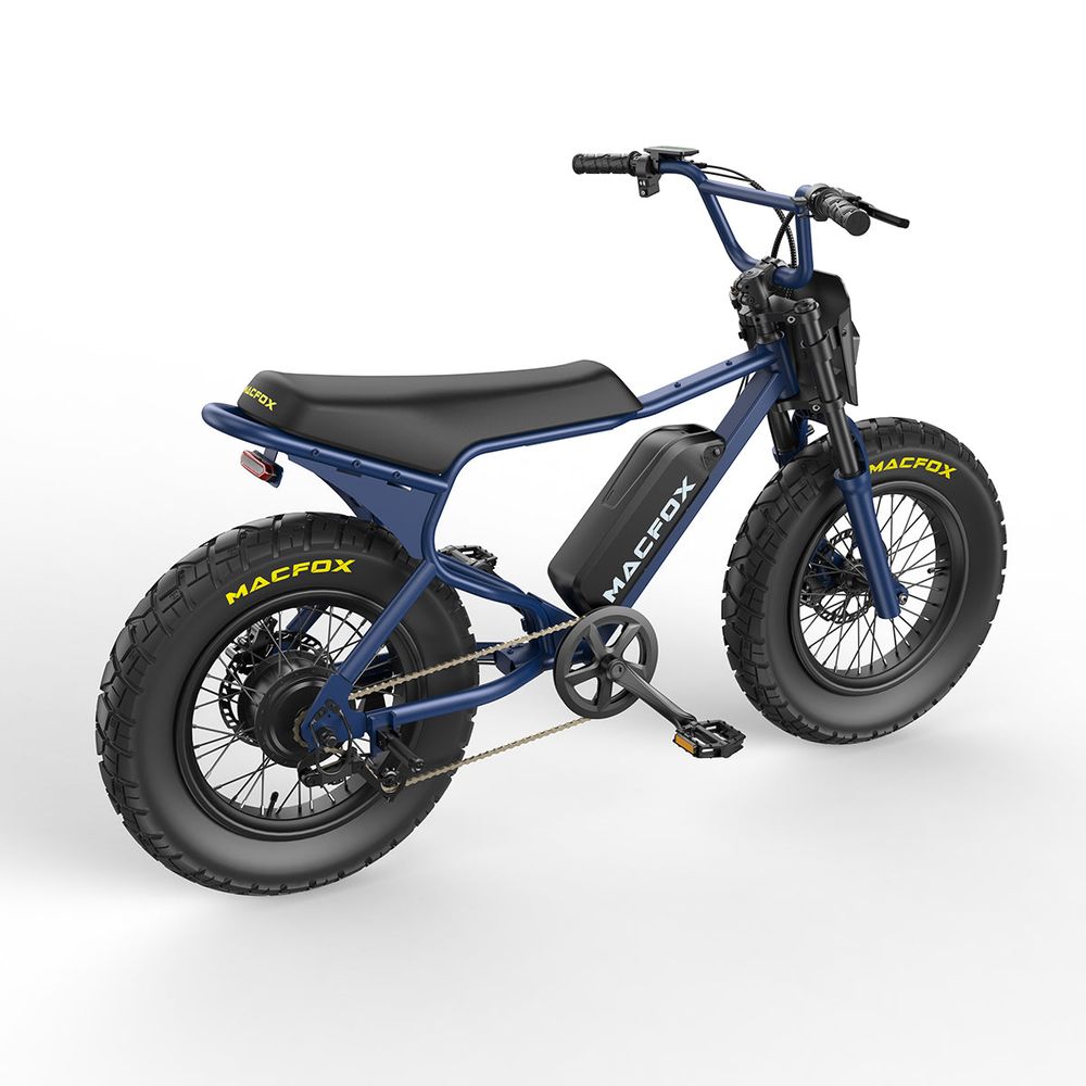 Macfox X7 Electric Bike - Navy Blue