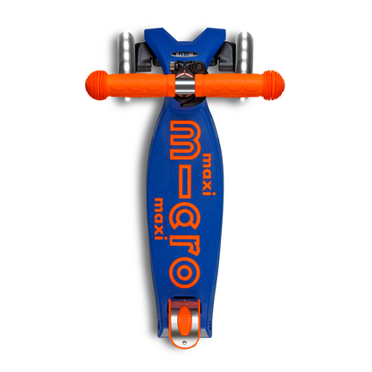 Maxi Deluxe Foldable Neon LED Scooter - Blaze Orange