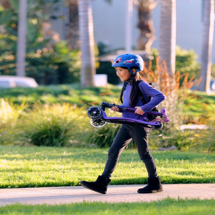 Micro Maxi Foldable LED Scooter -  Purple