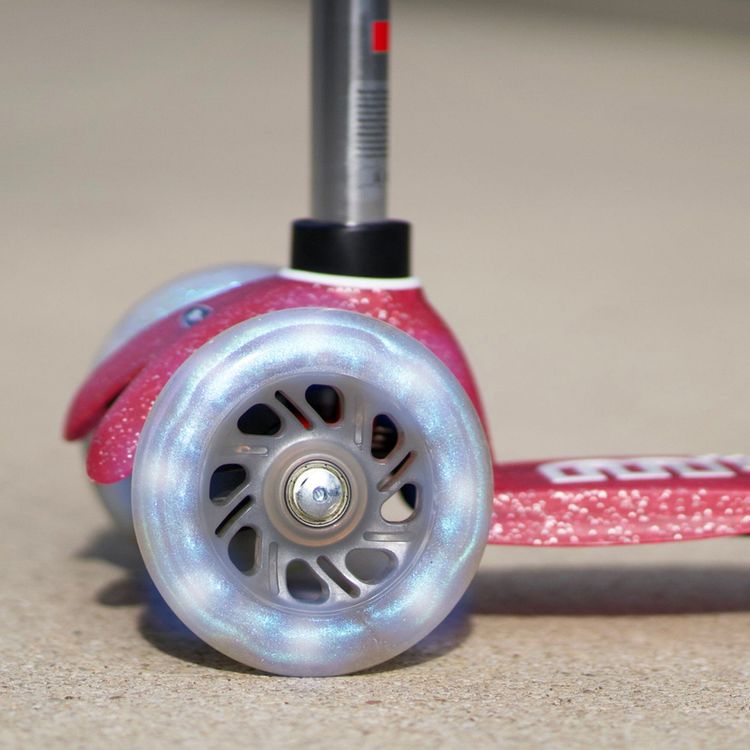Micro Mini Glitter LED Scooter - Pink