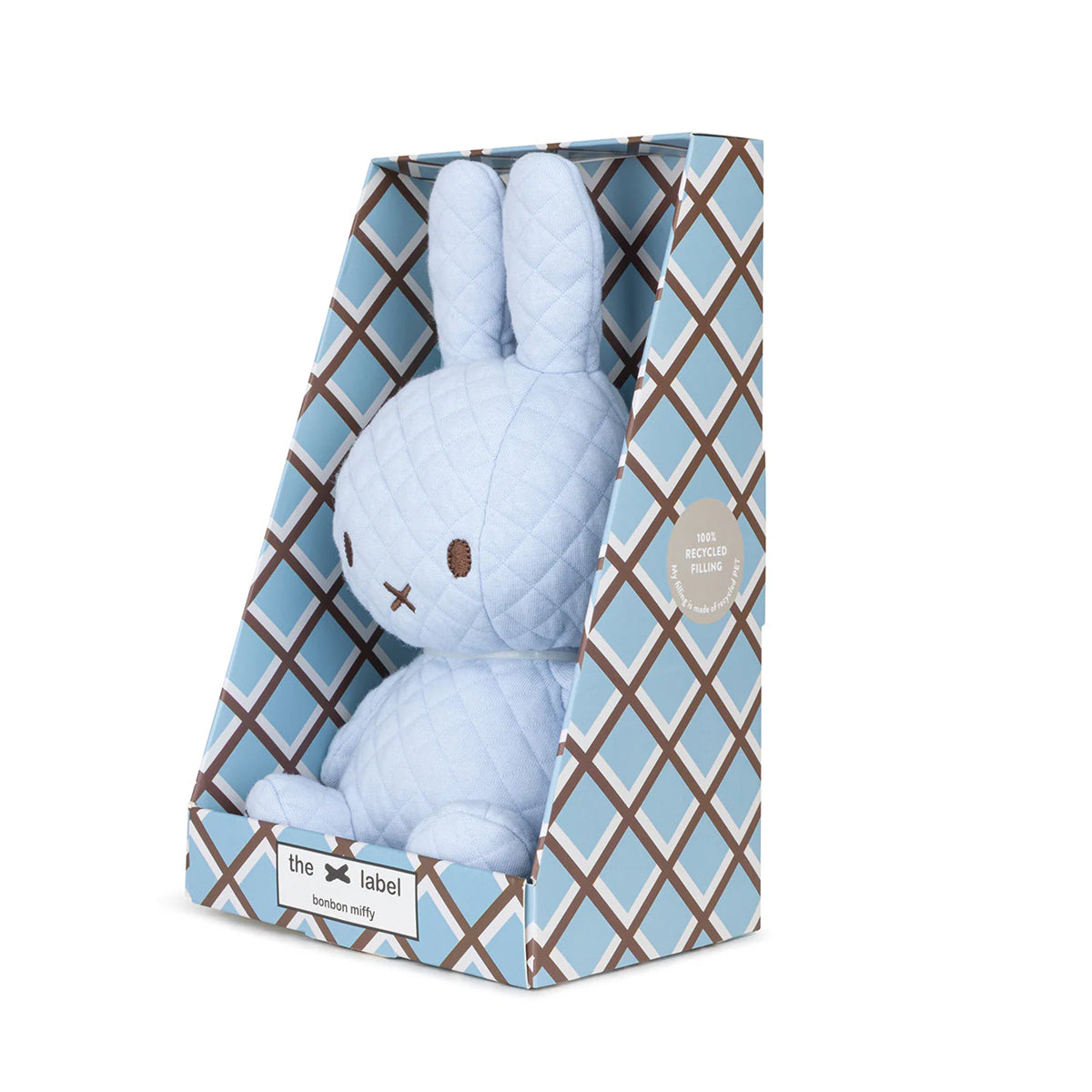 Miffy Blue Bonbon Sitting Plush in Giftbox - 9"