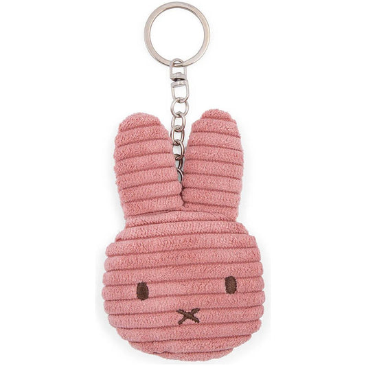 Miffy Flat ECO Corduroy Keychain - Dusty Rose