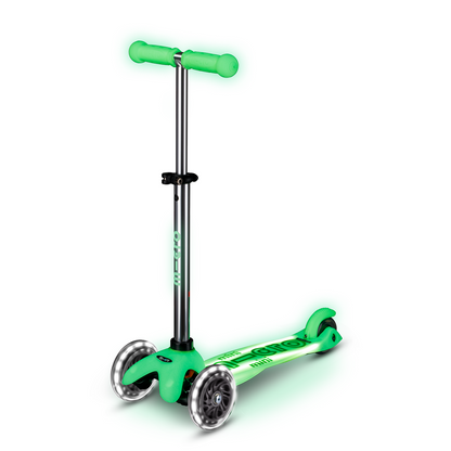 Mini Deluxe Glow LED Plus Scooter - Icy Lime