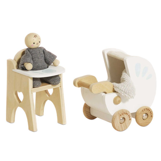 Nursery Dollhouse Furniture Set