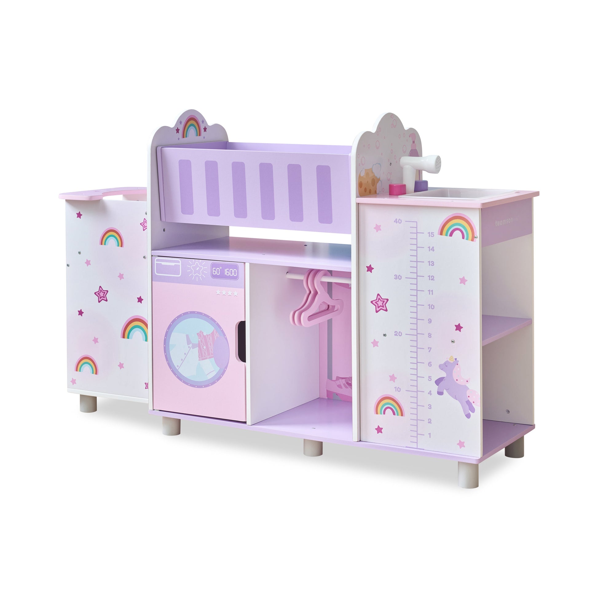 Olivia's Little World Wood Doll Nursery with Cradle, Sink & Closet