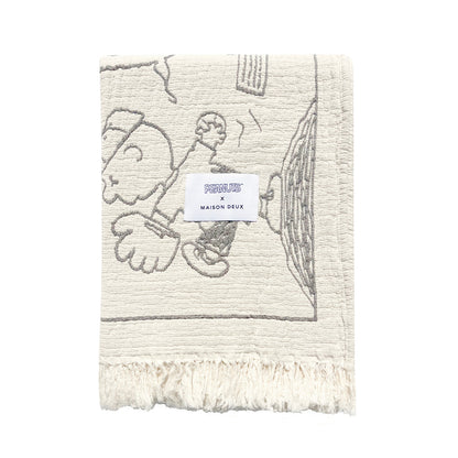 Peanuts Blanket Comic Baseball