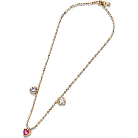 Pink Pouch with Jewelry Set