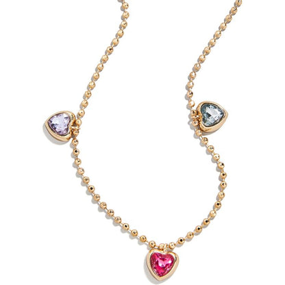 Pink Pouch with Jewelry Set