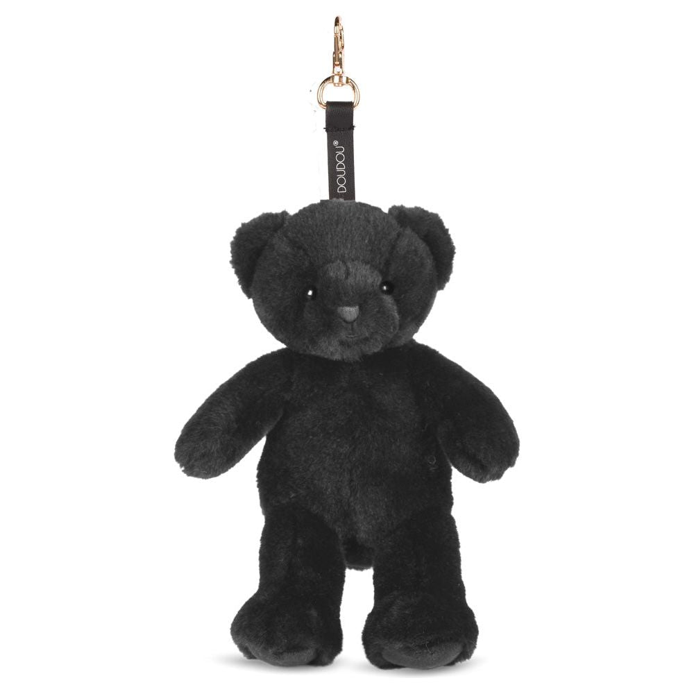 Plush Teddy Bear Bag Charm - Black