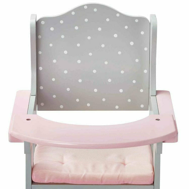 Polka Dots Princess Baby Doll High Chair - Grey