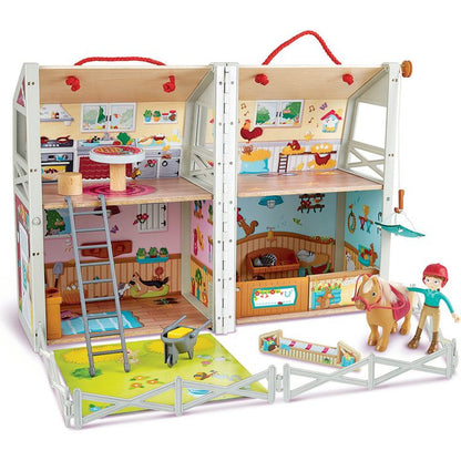 Pony Ranch Barn Stable Club Playset Doll House