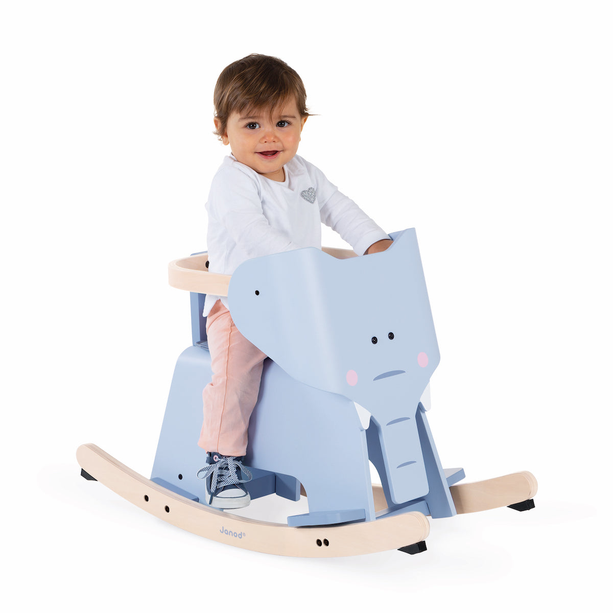 Rocking Elephant with Removable Support