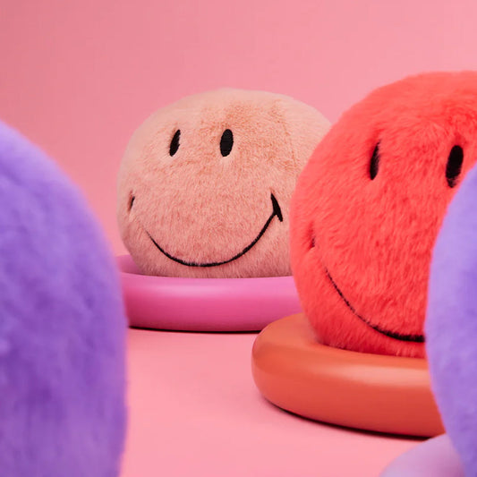 Smiley Pink ECO Fuzzy Plush - 5"
