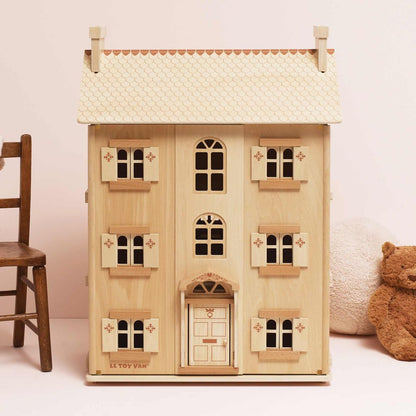 The Grand Natural Wood Doll House