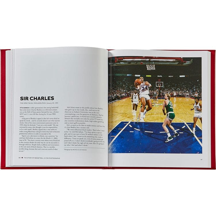 "The Story of Basketball in 100 Photographs" Leather-Bound Book by Sports Illustrated
