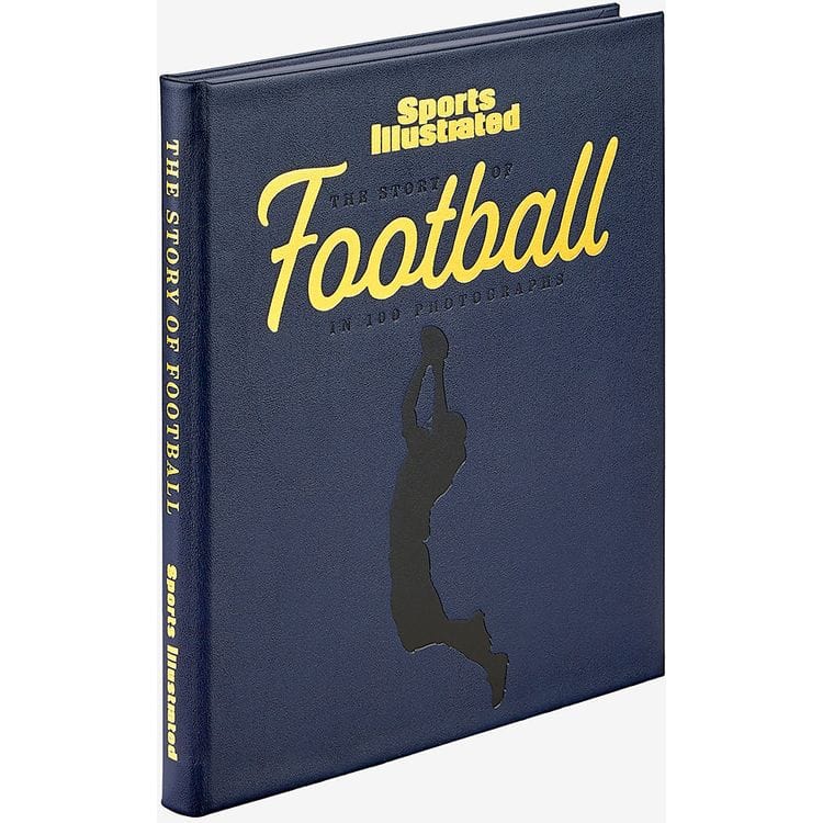 "The Story of Football in 100 Photographs" Book by Sports Illustrated - Navy