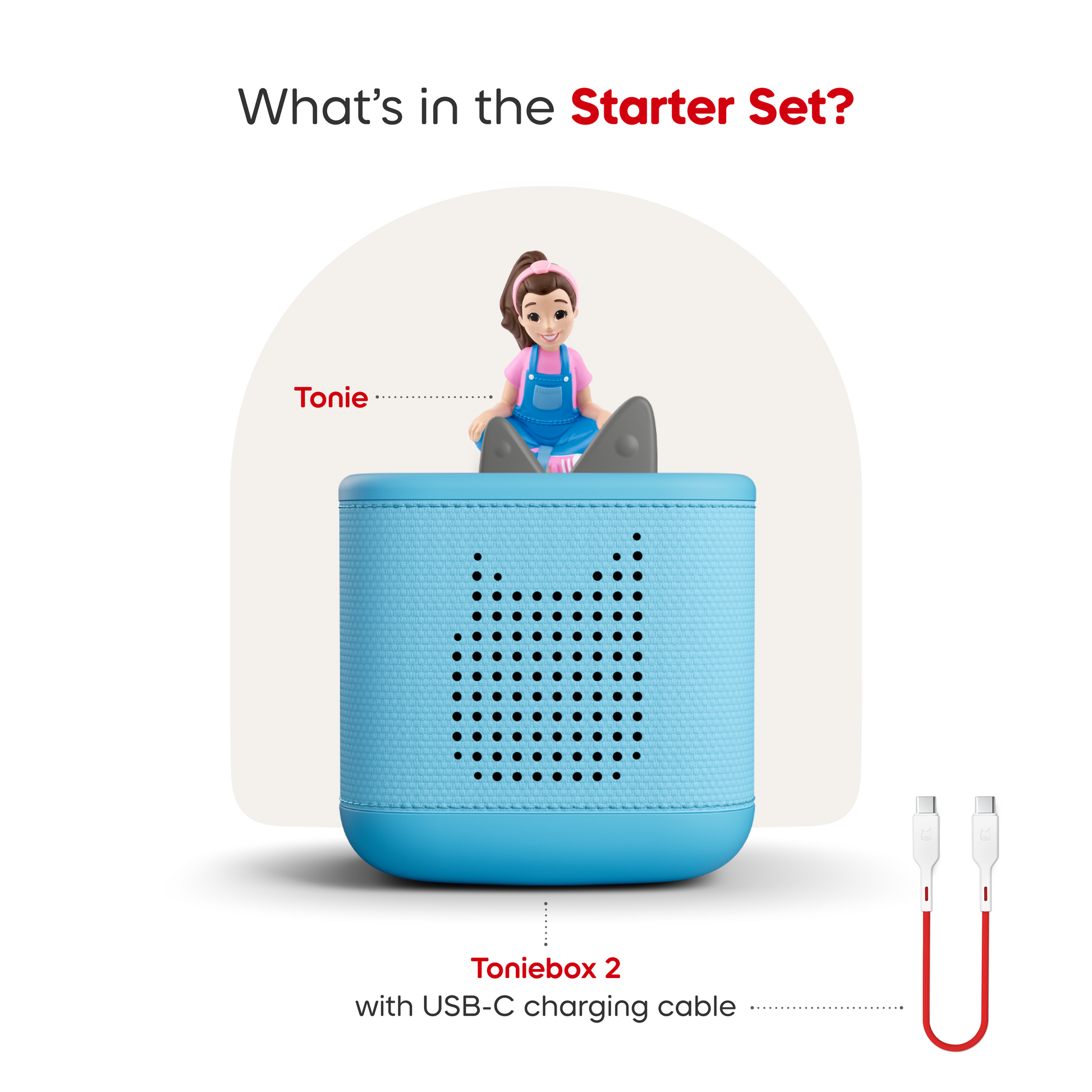 Tonies Ms. Rachel Toniebox 2 Starter Set - Sky Blue
