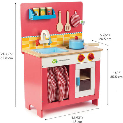 Wooden Cherry Pie Kitchen Play Set