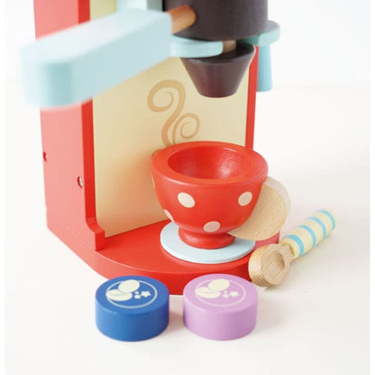 Wooden Toy Coffee Machine & Pods