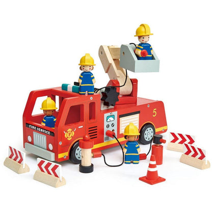 Wooden Toy Fire Engine Truck