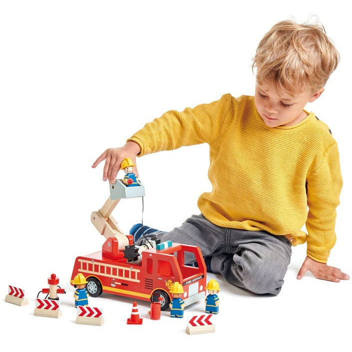 Wooden Toy Fire Engine Truck