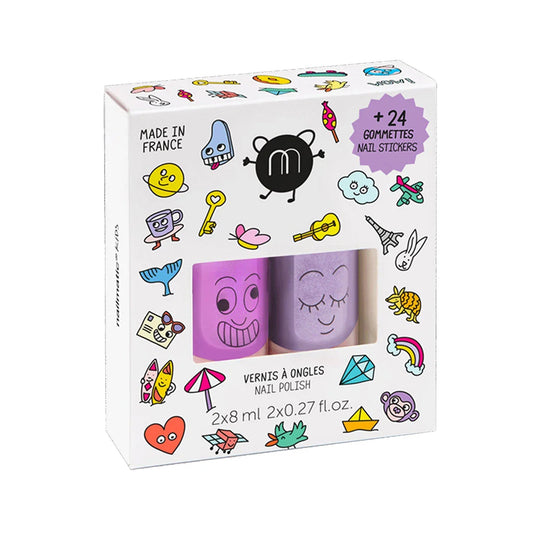 Wow Nail Polish & Stickers Set