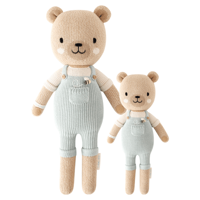 Cuddle And Kind Plush Little 13" Charlie the Honey Bear Hand-Knit Doll