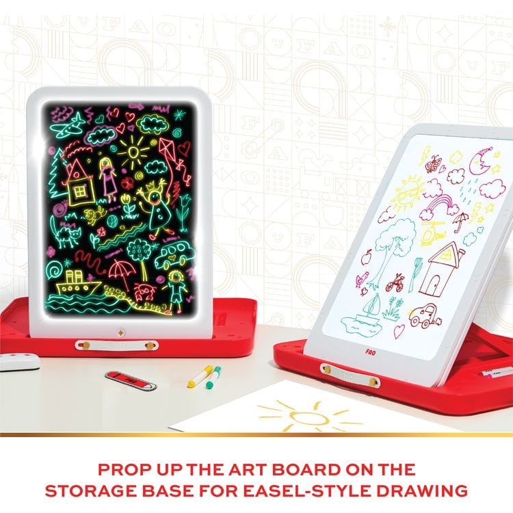 FAO Schwarz Creativity Glow & Go Easel 3-In-1