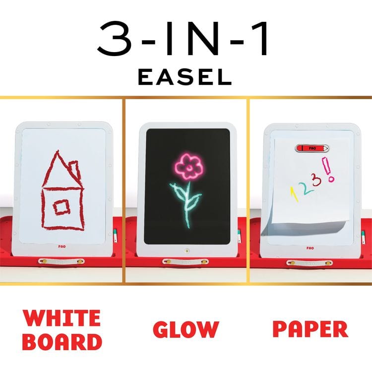 FAO Schwarz Creativity Glow & Go Easel 3-In-1