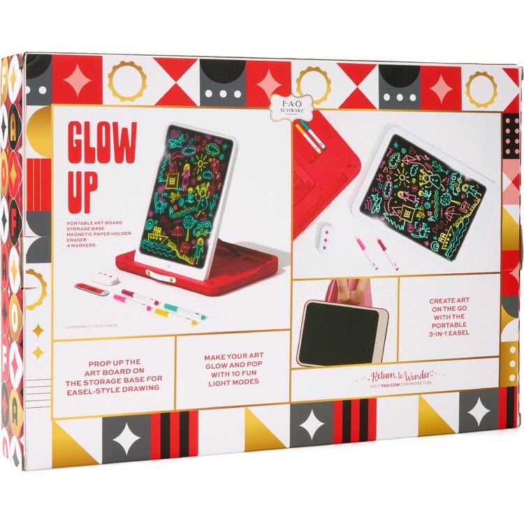 FAO Schwarz Creativity Glow & Go Easel 3-In-1