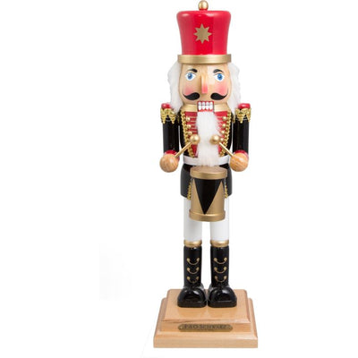 FAO Schwarz Holiday 20 Inch Drumming Wooden Prince Nutcracker