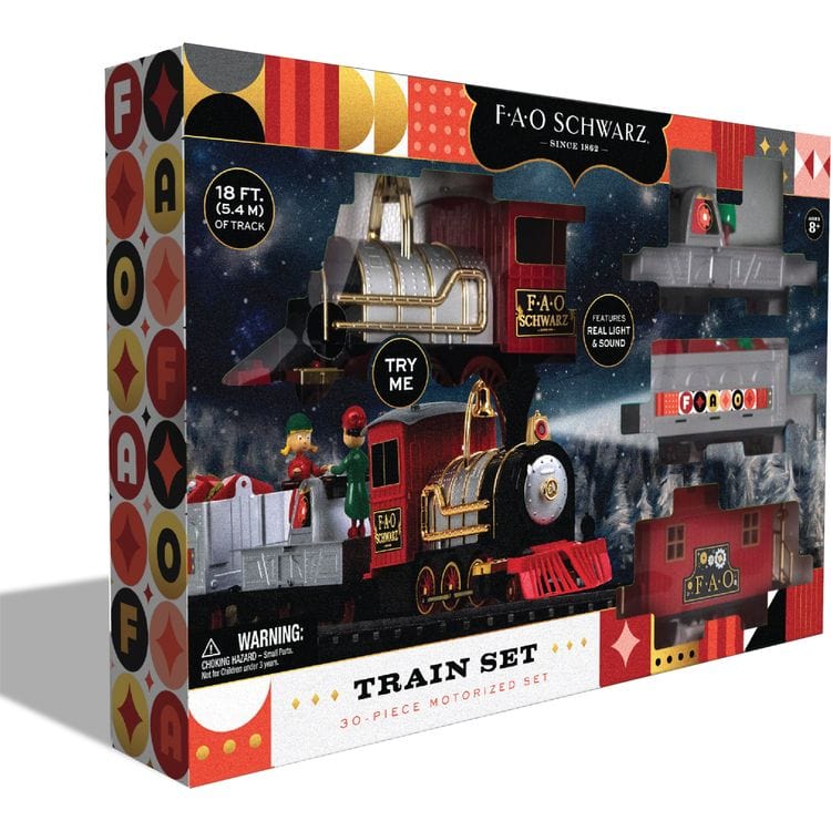 FAO Schwarz Vehicles 30-Piece Motorized Train Set