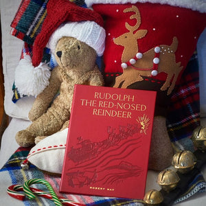 Graphic Image Books "Rudolph the Red-Nosed Reindeer" Book in Red Bonded Leather