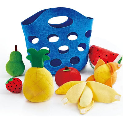 Hape Preschool Pretend Play Felt Fruit Basket