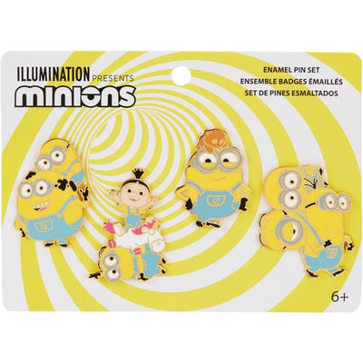 Loungefly World of Funko Despicable Me Minions 4-Piece Pin Set