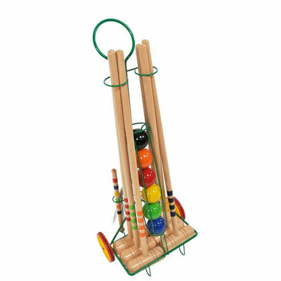 Lucio Londero Games 6 Player Croquet Set with Trolley